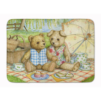 "Caroline's Treasures Summertime Teddy Bears Picnic Floor Mat, 19"" x 27"", Multicolor"