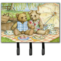 "Caroline's Treasures Summertime Teddy Bears Picnic Leash or Key Holder CDCO0308TH68, Triple, Multicolor"