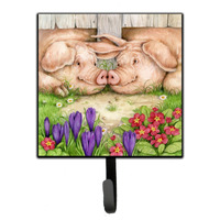 "Caroline's Treasures Pigs Nose by Debbie Cook Leash or Key Holder CDCO0350SH4, Small, Multicolor"