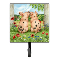 "Caroline's Treasures Pigs Side by Debbie Cook Leash or Key Holder CDCO0354SH4, Small, Multicolor"