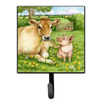"Caroline's Treasures Pigs and Cow Good Friends Leash or Key Holder CDCO0360SH4, Small, Multicolor"