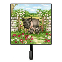 "Caroline's Treasures Pigs Rosie and Piglets Leash or Key Holder CDCO0375SH4, Small, Multicolor"