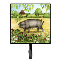 "Caroline's Treasures Pigs Bramble in Berries Leash or Key Holder CDCO0376SH4, Small, Multicolor"