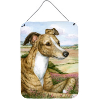 "Caroline's Treasures Lurcher by Debbie Cook Wall or Door Hanging Prints CDCO0385DS1216, 16HX12W, Multicolor"