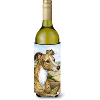 "Caroline's Treasures Lurcher by Debbie Cook Wine Bottle Koozie Hugger, 750ml, Multicolor"