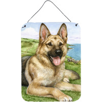 "Caroline's Treasures German Shepherd by Debbie Cook Wall or Door Hanging Prints CDCO0386DS1216, 16HX12W, Multicolor"
