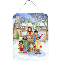"Caroline's Treasures Christmas Carol Singers Wall or Door Hanging Prints CDCO0410DS1216, 16""H x 12""W, Multicolor"