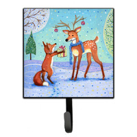 "Caroline's Treasures Christmas Present from the Fox Leash or Key Holder CDCO0416SH4, Small, Multicolor"