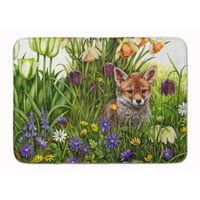 "Caroline's Treasures April Fox by Debbie Cook Floor Mat, 19"" x 27"", Multicolor"