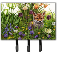 "Caroline's Treasures April Fox by Debbie Cook Leash or Key Holder CDCO0464TH68, Triple, Multicolor"