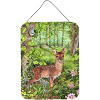 "Caroline's Treasures European Roe Deer Fawn Wall or Door Hanging Prints CDCO0504DS1216, 16""H x 12""W, Multicolor"