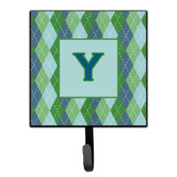 "Caroline's Treasures CJ1020-YSH4 Letter Y Initial Monogram-Blue Argoyle Leash Holder or Key Hook, Small, Multicolor"