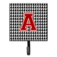 "Caroline's Treasures CJ1021-ASH4 Letter A Monogram-Hounds Tooth Leash Holder or Key Hook Cj1021, Small, Multicolor"