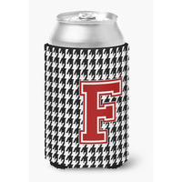 "Caroline's Treasures CJ1021-FCC Monogram-Houndstooth Can or Bottle Koozie Hugger, Multicolor"