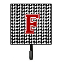 "Caroline's Treasures CJ1021-FSH4 Monogram-Initial F Hounds Tooth Leash Holder or Key Hook Cj1021, Small, Multicolor"