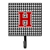 "Caroline's Treasures CJ1021-HSH4 Monogram-Initial H Hounds Tooth Leash Holder or Key Hook Cj1021, Small, Multicolor"