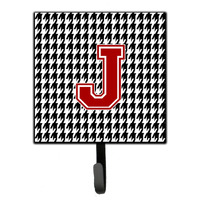 "Caroline's Treasures CJ1021-JSH4 Monogram-Initial J Hounds Tooth Leash Holder or Key Hook Cj1021, Small, Multicolor"