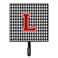 "Caroline's Treasures CJ1021-LSH4 Monogram-Initial L Hounds Tooth Leash Holder or Key Hook Cj1021, Small, Multicolor"