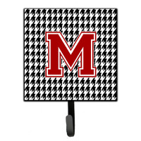 "Caroline's Treasures CJ1021-MSH4 Monogram-Initial M Hounds Tooth Leash Holder or Key Hook Cj1021, Small, Multicolor"
