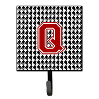 "Caroline's Treasures CJ1021-QSH4 Monogram-Initial Q Hounds Tooth Leash Holder or Key Hook Cj1021, Small, Multicolor"