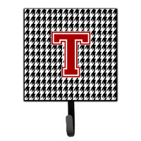"Caroline's Treasures CJ1021-TSH4 Monogram-Initial T Hounds Tooth Leash Holder or Key Hook Cj1021, Small, Multicolor"