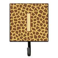 "Caroline's Treasures CJ1025-ISH4 Letter I Initial Monogram-Giraffe Leash Holder or Key Hook, Small, Multicolor"