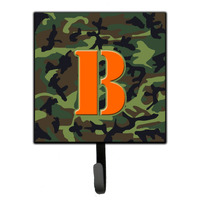 "Caroline's Treasures CJ1030-BSH4 Letter B Initial Monogram-Camo Green Leash Holder or Key Hook, Small, Multicolor"