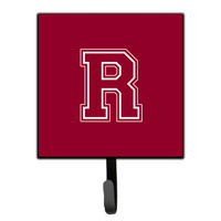 "Caroline's Treasures CJ1032-RSH4 Letter R Initial Monogram-Maroon and White Leash Holder or Key Hook, Small, Multicolor"