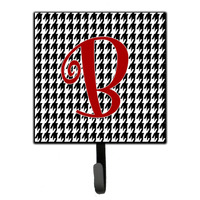 "Caroline's Treasures CJ1035-BSH4 Letter B Initial Monogram-Hounds Tooth Black Leash Holder or Key Hook, Small, Multicolor"