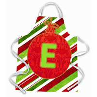 "Caroline's Treasures CJ1039-EAPRON Christmas Ornament Holiday Initial Letter E Apron, Large, Multicolor"