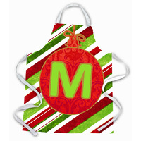 "Caroline's Treasures CJ1039-MAPRON Christmas Ornament Holiday Initial Letter M Apron, Large, Multicolor"