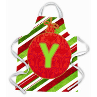 "Caroline's Treasures CJ1039-YAPRON Christmas Ornament Holiday Initial Letter Y Apron, Large, Multicolor"