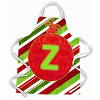 "Caroline's Treasures CJ1039-ZAPRON Christmas Ornament Holiday Initial Letter Z Apron, Large, Multicolor"