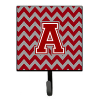 "Caroline's Treasures Letter A Chevron Maroon and White Leash or Key Holder CJ1049-ASH4, Small, Multicolor"