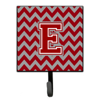 "Caroline's Treasures Letter E Chevron Maroon and White Leash or Key Holder CJ1049-ESH4, Small, Multicolor"