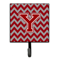 "Caroline's Treasures Letter Y Chevron Maroon and White Leash or Key Holder CJ1049-YSH4, Small, Multicolor"