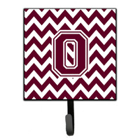 "Caroline's Treasures Letter O Chevron Maroon and White Leash or Key Holder CJ1051-OSH4, Small, Multicolor"