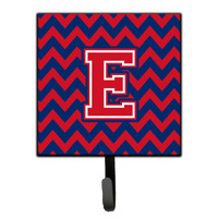 "Caroline's Treasures Letter E Chevron Yale Blue and Crimson Leash or Key Holder CJ1054-ESH4, Small, Multicolor"