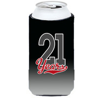 21 Years Tall Boy Beverage Insulator Hugger CJ1084TBC