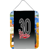 "Caroline's Treasures CJ1085DS1216 30 Years Wall or Door Hanging Prints, 16 x 12"", Multicolor"