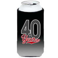 40 Years Tall Boy Beverage Insulator Hugger CJ1086TBC