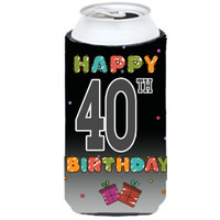 Happy 40th Birthday Tall Boy Beverage Insulator Hugger CJ1123TBC