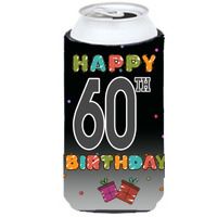 Happy 60th Birthday Tall Boy Beverage Insulator Hugger CJ1125TBC