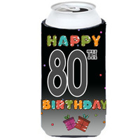 Happy 80th Birthday Tall Boy Beverage Insulator Hugger CJ1127TBC