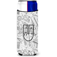 Letter U Musical Note Letters Ultra Beverage Insulators for slim cans CJ2007-UMUK