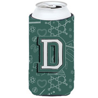 Letter D Back to School Initial Tall Boy Beverage Insulator Hugger CJ2010-DTBC