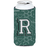 Letter R Back to School Initial Tall Boy Beverage Insulator Hugger CJ2010-RTBC