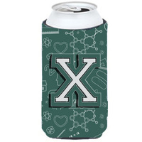Letter X Back to School Initial Tall Boy Beverage Insulator Hugger CJ2010-XTBC