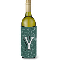 Letter Y Back to School Initial Wine Bottle Beverage Insulator Hugger CJ2010-YLITERK
