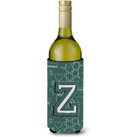 Letter Z Back to School Initial Wine Bottle Beverage Insulator Hugger CJ2010-ZLITERK